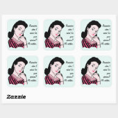50s Vrouw Sarcasme Sticker (Vel)