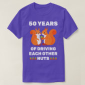 50ste 50ste huwelijksweddenschap Jubileum grappig  T-shirt (Design voorkant)