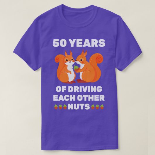 50ste 50ste huwelijksweddenschap Jubileum grappig T-shirt (Design voorkant)