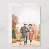 50ste bruiloft Jubileum Elegante Foto Minimalist Kaart (Achterkant)