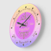 50ste bruiloft Jubileum Gifts for Couples Congrat Grote Klok (Hoek)