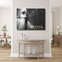 50ste bruiloft Jubileum | goudbelettering | Foto