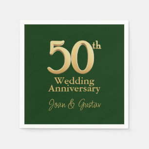 50ste bruiloft Jubileum   goudbelettering   Green Servet