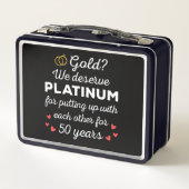 50ste bruiloft Jubileum I - Gold Funny Couple (Achterkant)