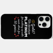 50ste bruiloft Jubileum I - Gold Funny Couple Case-Mate iPhone Case (Achterkant (horizontaal))