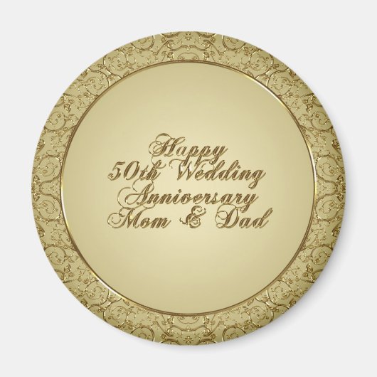 50ste bruiloft Jubileum Magnet (Voorkant)