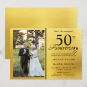 50ste bruiloft Jubileum toen en nu foto Kaart (Voorkant / Achterkant)