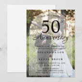 50ste bruiloft Jubileum toen en nu foto Kaart (Voorkant / Achterkant)