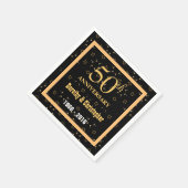 50ste bruiloft Jubileum  V02 Servetten (Hoek)