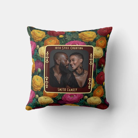 50ste bruiloft Jubileum voor hem Kussen (Achterkant)