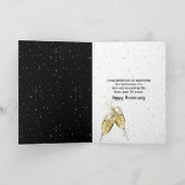 50ste bruiloft-sparklers kaart (Binnen)