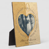 50ste bruiloftTafletop Plaque met Easel Fotoplaat (Zijkant)