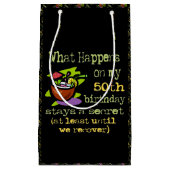 50ste cadeautjes van de Birthday Party. Wat gebeur Klein Cadeauzakje (Voorkant)