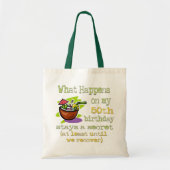 50ste cadeautjes van de Birthday Party. Wat gebeur Tote Bag (Voorkant)