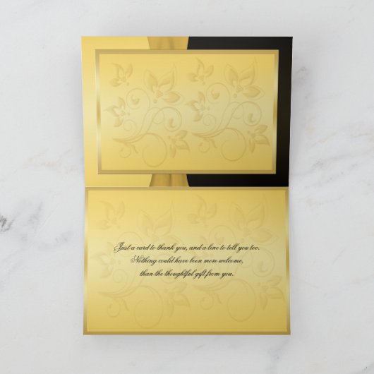 50ste danken de Jubileum bij Aangesloten Harten u Bedankkaart (Binnen)