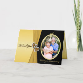 50ste danken de Jubileum bij Aangesloten Harten u Bedankkaart