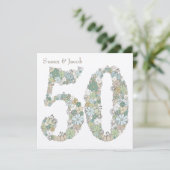 50ste de Gepersonaliseerde Uitnodiging van het (Staand voorkant)