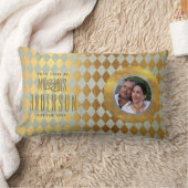 50ste FOTO Huwelijksjubileum Gouden Jubileum Kussen (Deken)