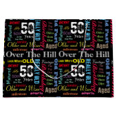 50ste Gelukkige Verjaardag | Mijlpaal Large Cadeautasje (Voorkant)