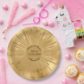 50ste Golden Wedding Jubileum Papieren Bordje (Feest)