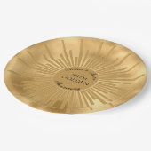 50ste Golden Wedding Jubileum Papieren Bordje (Gekanteld)