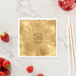 50ste Golden Wedding Jubileum Servet