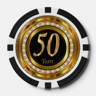 50ste Golden Years Jubileum Pokerchips