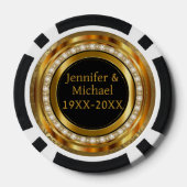 50ste Golden Years Jubileum Pokerchips (Achterkant)