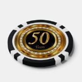 50ste Golden Years Jubileum Pokerchips (Enkel)