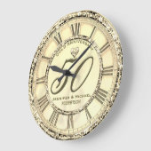 50ste gouden bruiloft Jubileum grote klok (Hoek)