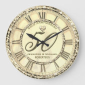 50ste gouden bruiloft Jubileum grote klok (Voorkant)