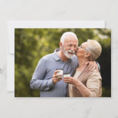 50ste gouden huwelijksjubileum 2 foto kaart (Achterkant)