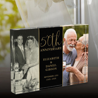 50ste gouden huwelijksjubileum 2 fotoblokken