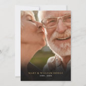 50ste gouden huwelijksjubileum 5 foto collage kaart (Achterkant)