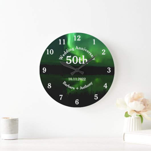 50ste gouden huwelijksjubileum Aurora Borealis Grote Klok (Huis)