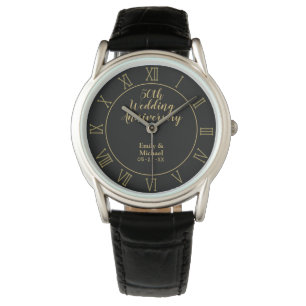 50ste gouden huwelijksjubileum cadeau echtgenoot e horloge