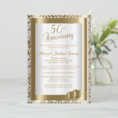 50ste gouden huwelijksjubileum | doe-het-zelf teks kaart (Staand voorkant)