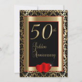 50ste gouden huwelijksjubileum | doe-het-zelf teks kaart (Voorkant)