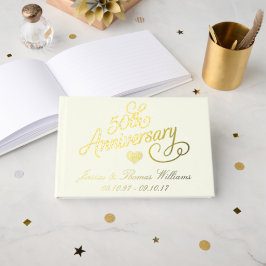 50ste gouden huwelijksjubileum gastenboek