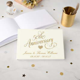 50ste gouden huwelijksjubileum gastenboek