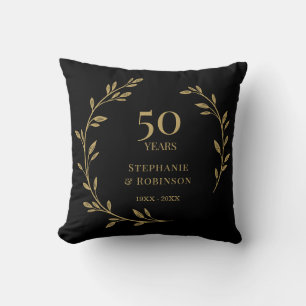 50ste gouden huwelijksjubileum  kussen