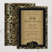 50ste gouden huwelijksjubileum | Liefde Kaart (Voorkant / Achterkant)