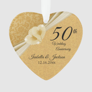 50ste gouden huwelijksjubileum ornament