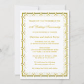 50ste gouden huwelijksjubileum viering kaart (Achterkant)