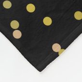 50ste gouden huwelijksjubileum zwart en goud fleece deken (Hoek)