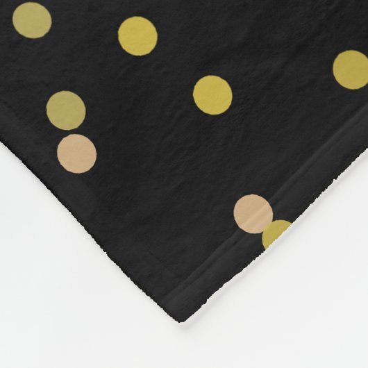 50ste gouden huwelijksjubileum zwart en goud fleece deken (Hoek)