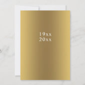 50ste Gouden Jubileum Bewaar de datum Kaart (Achterkant)