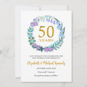 50ste Gouden Jubileum  Bewaar de datum Kaart (Voorkant)