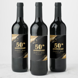 50ste Gouden Jubileum  Wijn Etiket