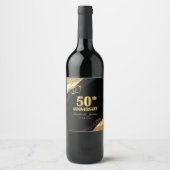 50ste Gouden Jubileum  Wijn Etiket (Voorkant)